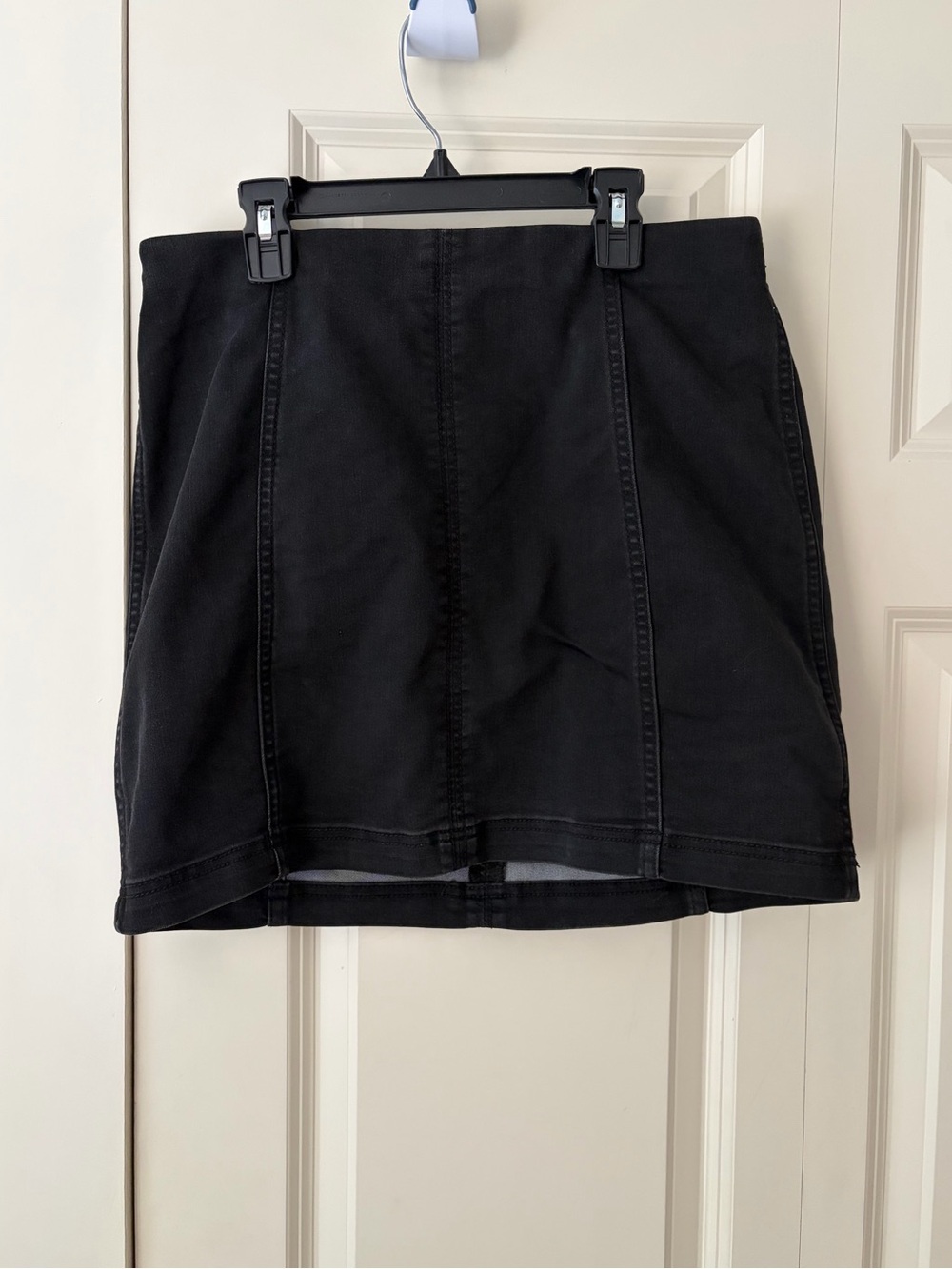 Free People Modern Femme Denim Black Skirt